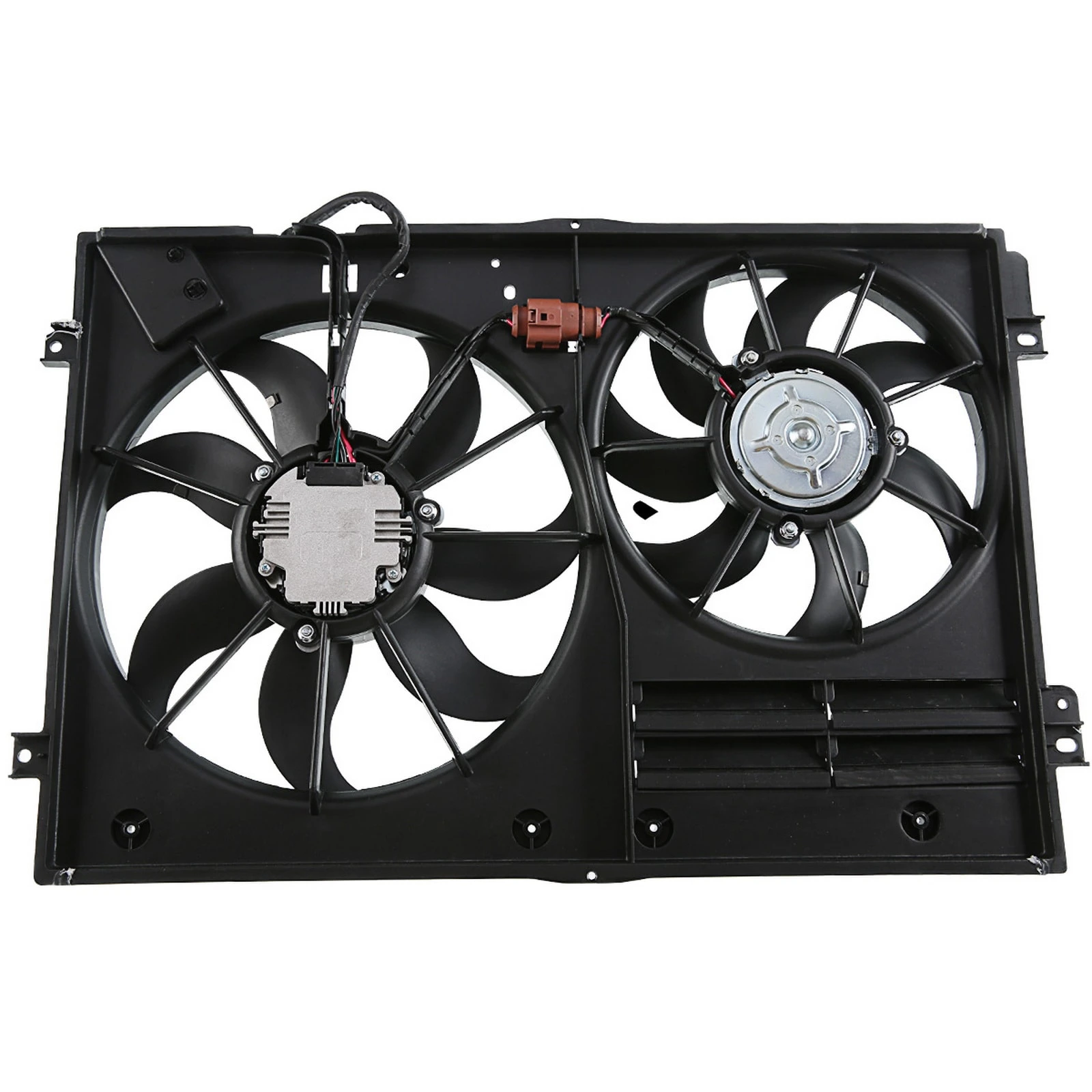 The A-premium Radiator Cooling Fan Assembly with brushless motor for Audi VW A3 TT CC Tiguan Passat Image 