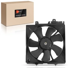 Single Condenser Fan Assembly with Shroud for 1999-2001 Subaru Impreza