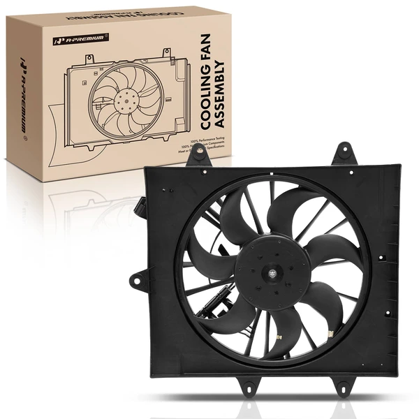 Radiator Cooling Fan Assembly with Shroud for Chrysler PT Cruiser 2004-2005 2.4L