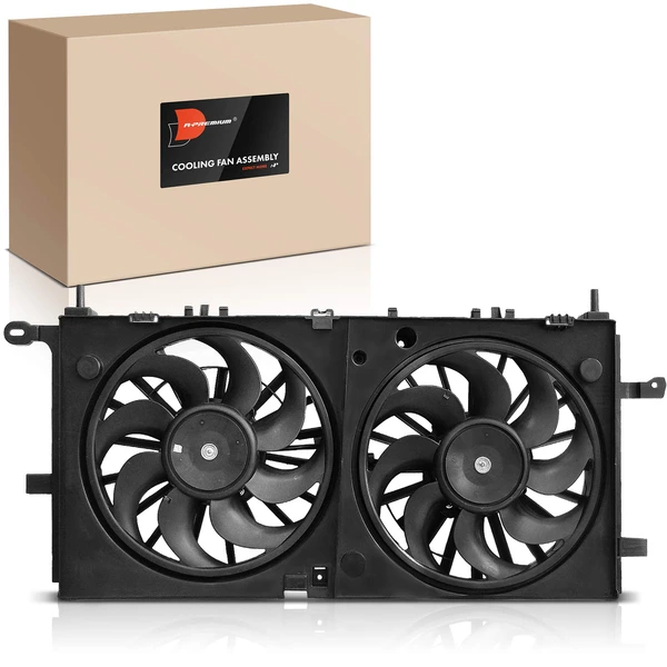 Dual Radiator Fan Assembly with Shroud for 2006-2008 Chevrolet Uplander