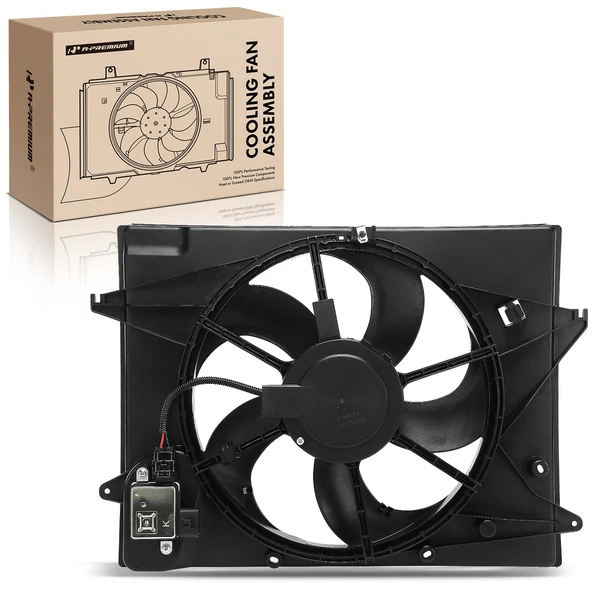 Single Radiator Fan with Shroud Assembly for Hyundai Sonata 2015-2017 L4 2.4L