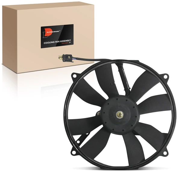 Single Driver Radiator Cooling Fan Assembly with Shroud for Mercedes-Benz C220 C230