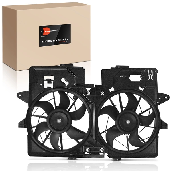 Dual Radiator Cooling Fan with Shroud Assembly for Mazda Tribute 01-04