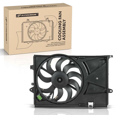 Engine Radiator Cooling Fan Assembly with Shroud