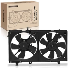 Dual Radiator Cooling Fan Assembly with Shroud for 2004-2008 Subaru Forester