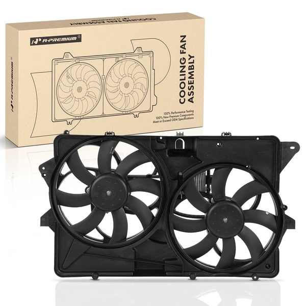 Radiator Cooling Fan Assembly with Shroud for Ford Flex 2009 3.5L Petrol