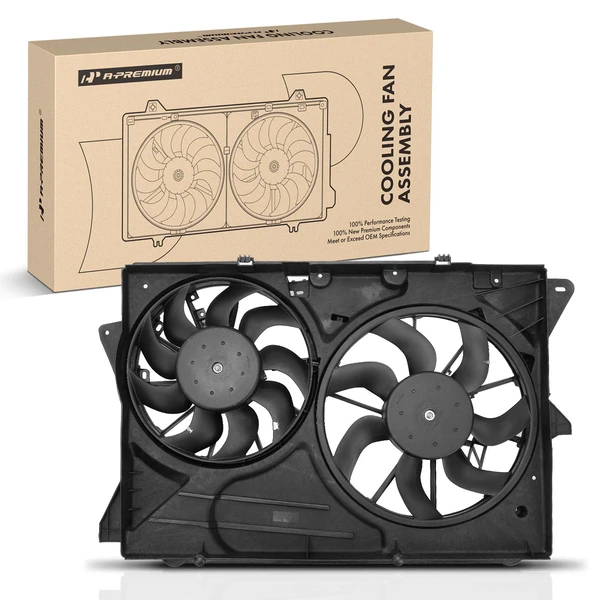 Engine Radiator Cooling Fan Assembly for Ford Explorer Flex Lincoln MKT 13-19