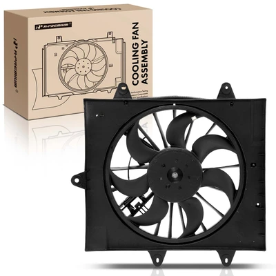 Engine Radiator Cooling Fan Assembly with Shroud