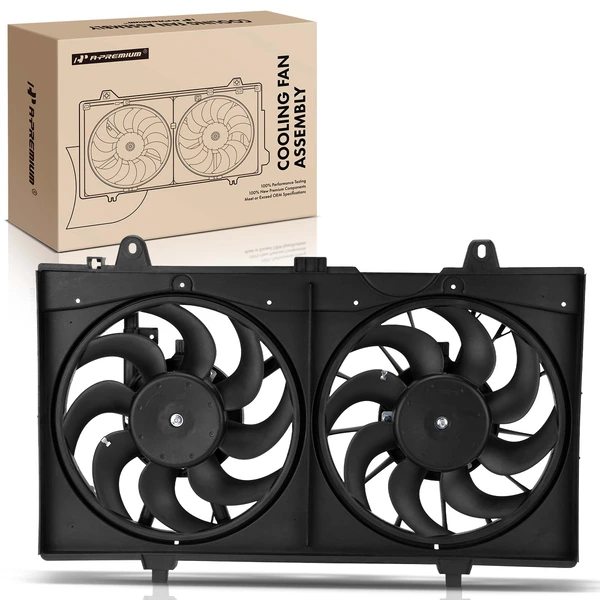 Dual Radiator Fan Assembly with shroud for Nissan Sentra 2007-2017