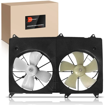Dual Radiator Cooling Fan with Shroud Assembly