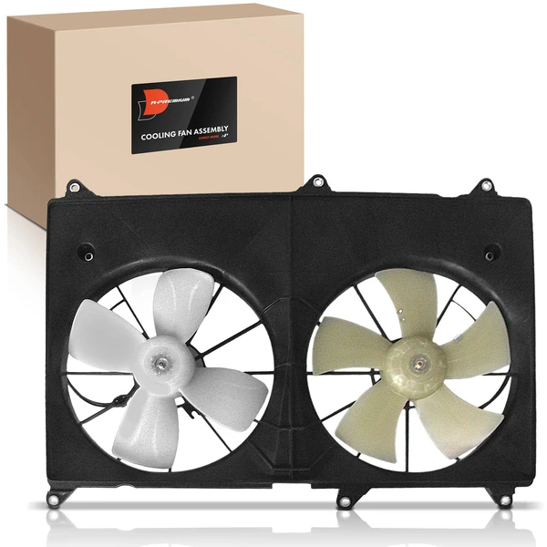 Dual Radiator Cooling Fan with Shroud Assembly for Toyota Highlander 01-07