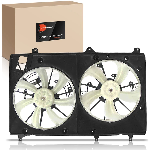 Dual Duel Radiator Fan with Shroud Assembly for Toyota Highlander 08-10