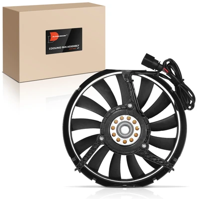 Single AC Condenser Pusher Fan Assembly with Shroud