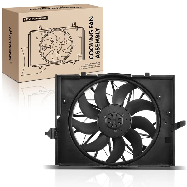 Radiator Cooling Fan Assembly with brushless motor for 2006-2008 BMW 750Li