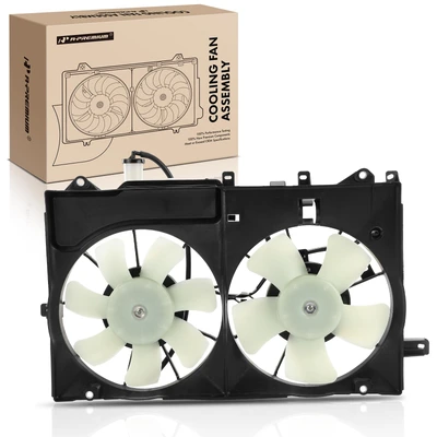 Dual Radiator Cooling Fan with Shroud Assembly