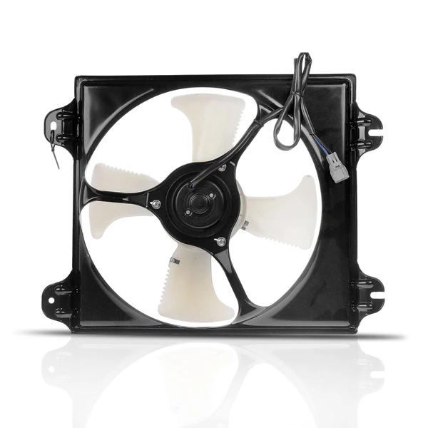 Single AC Condenser Fan Assembly with Shroud for Mitsubishi Galant 2004-2009 V6 3.8L