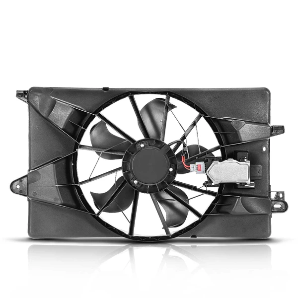 Radiator Cooling Fan Assembly with shroud & control modulefor Dodge Dart 2013-2016