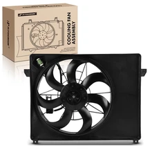 Single Radiator Cooling Fan Assembly with Shroud for 2007-2012 Kia Rondo