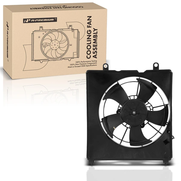 Left Engine Radiator Cooling Fan Assembly for 2015-2020 Honda Fit
