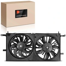 Dual Radiator Cooling Fan with Shroud Assembly for 2005-2006 Pontiac Montana