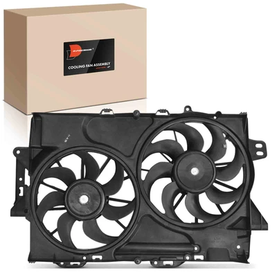 Dual Radiator Cooling Fan with Shroud Assembly