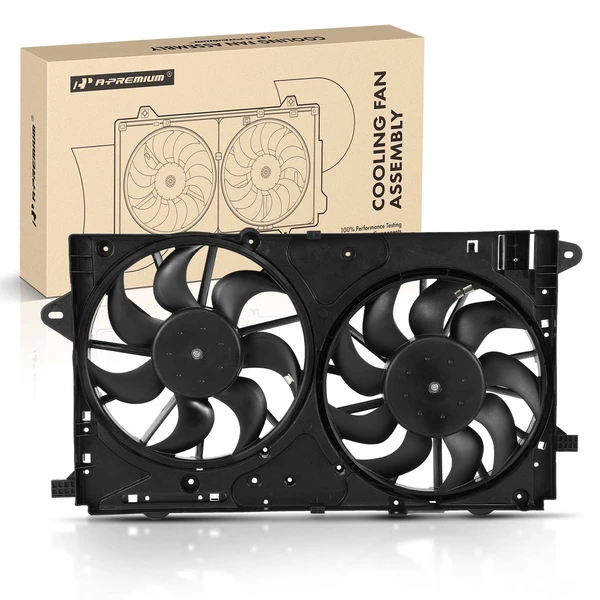 Engine Radiator Cooling Fan Assembly with Shroud for Buick LaCrosse 10-16 Chevy