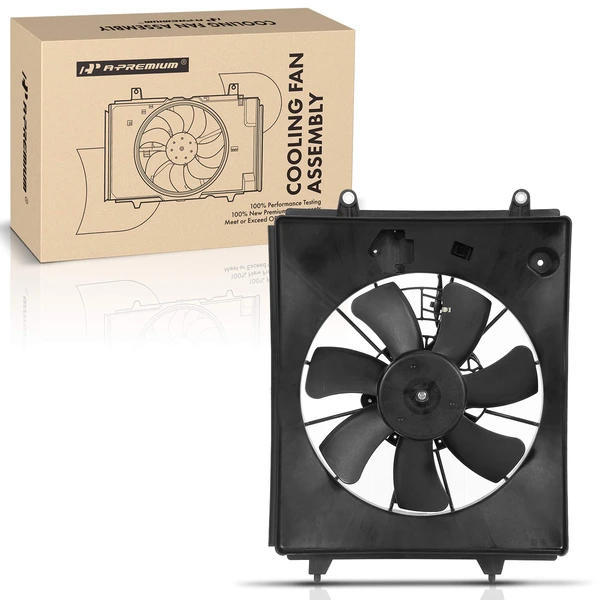 AC Condenser Cooling Fan Assembly with Shroud for Honda CR-V 2010-2011