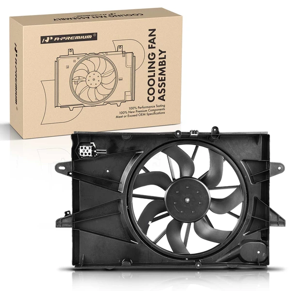 Engine Radiator Cooling Fan Assembly with Shroud for 2010-2017 GMC Terrain