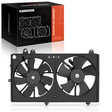 Dual Radiator Cooling Fan Assembly with Shroud for 2004-2008 Mazda RX-8