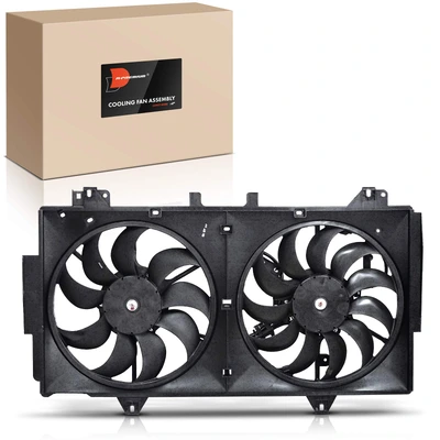 Dual Radiator Cooling Fan with Shroud Assembly