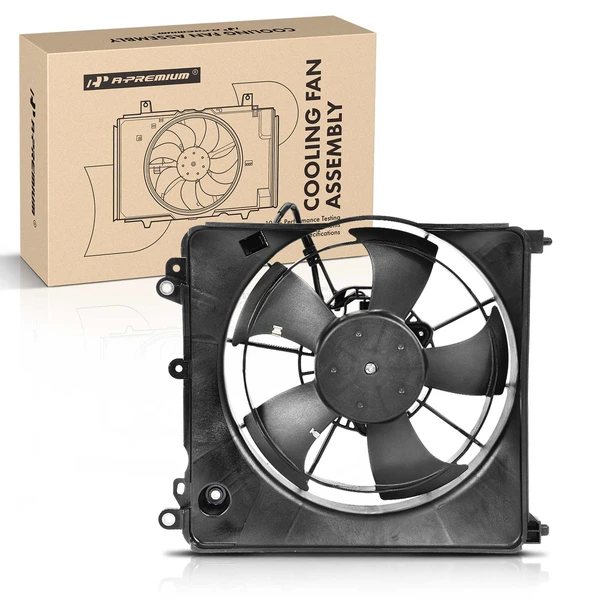 Left Engine Radiator Cooling Fan Assembly for 2010-2014 Honda Insight