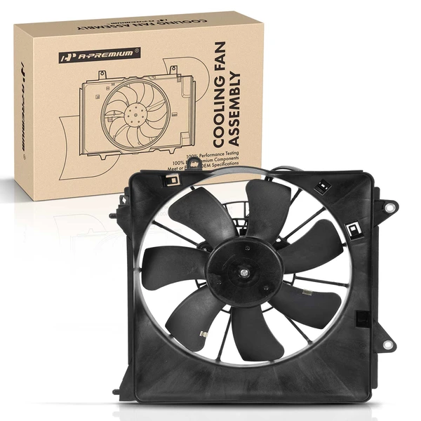 Right Engine Radiator Cooling Fan Assembly with Motor for 2010-2014 Honda Insight