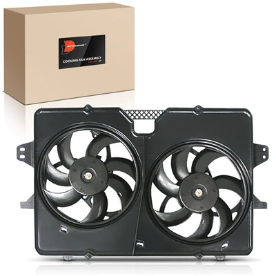 Dual Radiator Cooling Fan with Shroud Assembly