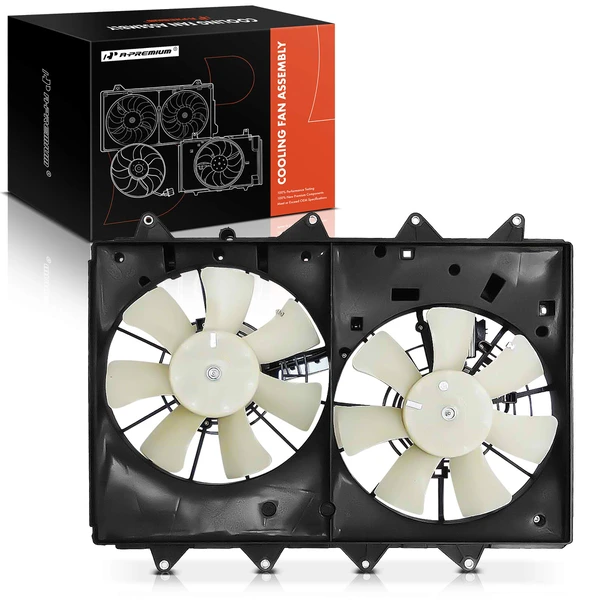 Dual Radiator Cooling Fan Assembly with Shroud & Controller for Mazda CX-9