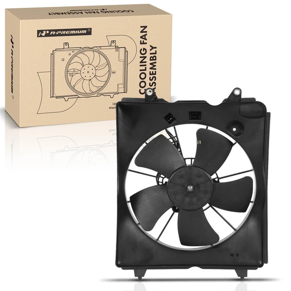 Engine Radiator Cooling Fan Assembly with Shroud for 2010-2011 Honda CR-V