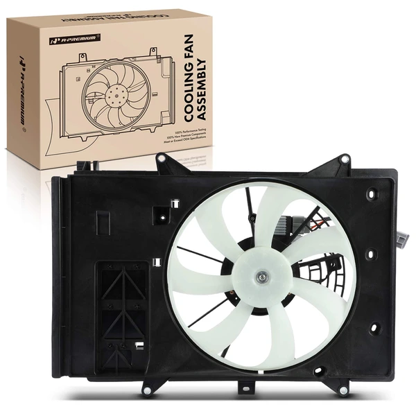 Single Radiator Fan Assembly with Shroud for Mazda CX-3 2016-2022 L4 2.0L