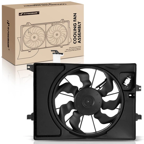 Radiator Cooling Fan Assembly with shroud for 2013-2014 Hyundai Elantra Coupe