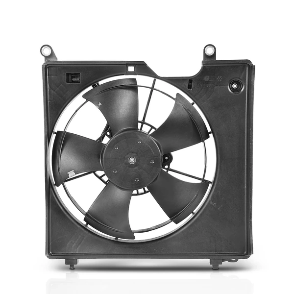 Left AC Condenser Cooling Fan Assembly with Shroud for Acura ILX 16-21 L4 2.4L