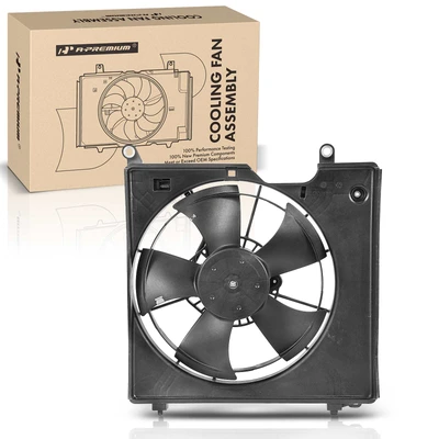 Left AC Condenser Cooling Fan Assembly with Shroud