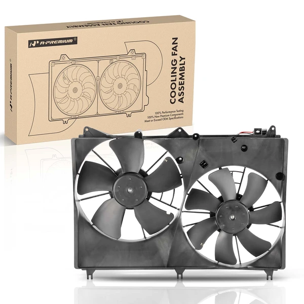 Engine Radiator Cooling Fan Assembly with Shroud for 2009-2013 Suzuki Grand Vitara