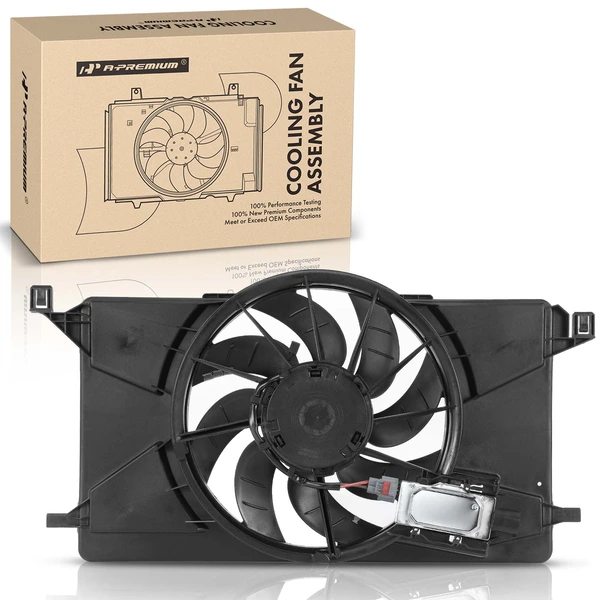 Engine Radiator Cooling Fan Assembly with Shroud for 2012-2018 Ford Focus
