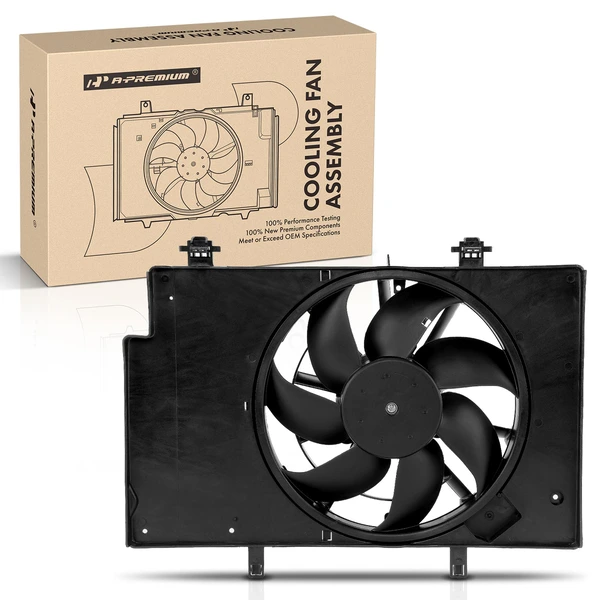 Radiator Cooling Fan Assembly with Shroud for Ford Fiesta 2011-2019 L4 1.6L