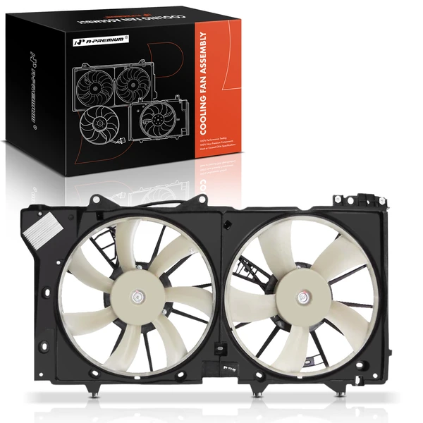 Dual Radiator Fan Assembly with Controller for Subaru Legacy Outback 2010-2014