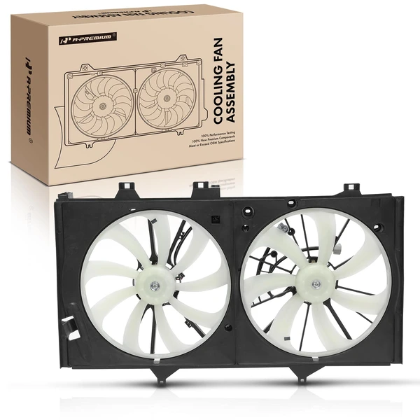 Dual Radiator & Condenser Fan Assembly for Toyota Camry Avalon Lexus ES350 3.5L