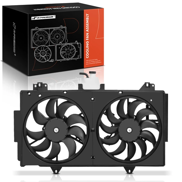 Dual Radiator Cooling Fan Assembly with Shroud for Mazda 6 2011-2013 L4 2.5L