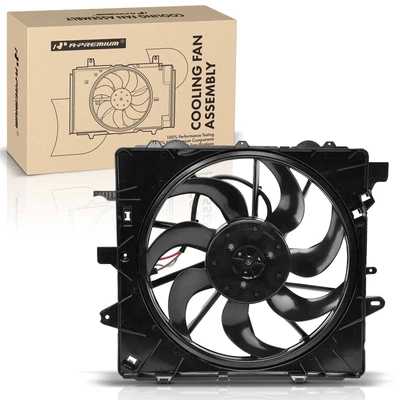 Single Radiator Fan with Brushless Motor Assembly