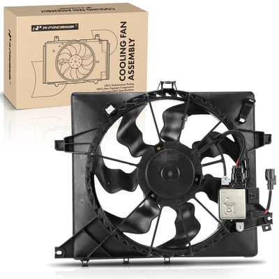 Single Radiator & Condenser Fan Assembly