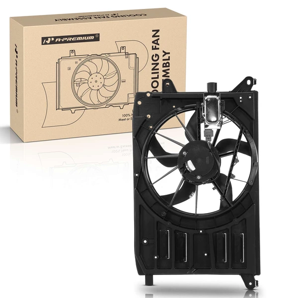 Engine Radiator Cooling Fan with Shroud & Control Module for Ford C-Max 13-18