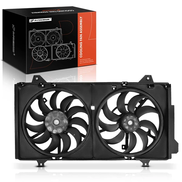 Dual Radiator Cooling Fan Assembly with Shroud for Mazda 3 3 Sport 2014-2018