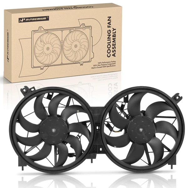 Engine Radiator Cooling Fan Assembly with Shroud for 2015-2019 Nissan Murano
